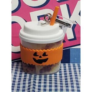 BBW Pumpkin Latte Cup Keychain PocketBac Holder Backpack Purse Luggage Keychain